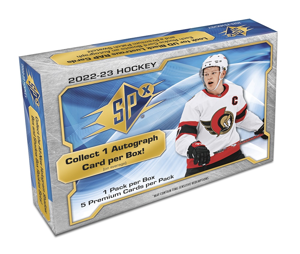 2022-23 Upper Deck SPx Hockey Hobby 20-Box CASE | HOKEJ-KARTY.cz